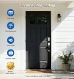 Veise Keyless Entry Door Lock, Electronic Keypad Deadbolt, Keyed Entry, Auto Lock, Anti-Peeking Password, Back Lit & Easy Installation Design, Satin Nickel - Image 7