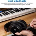 JOYO Studio Monitor Headphones Wired Professional Semi-Open Headphone for Guitar Piano Podcast Recording,Mixing,Live Streaming 3 Meter Cable (JMH-03) - Image 5