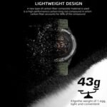 CakCity Tactical Watches for Men Military Sport Watches with Carbon Fiber Case Lightweight Waterproof Watch for Women/Men Digital Watches with Compass,Step Counte,Metronome,5ATM - Image 5