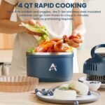 AEWHALE Portable Air Fryer 3-in-1,4QT & 8 Cup Stainless Steel Vacuum Insulated Containers with Storage Lids,Dishwasher Safe - Image 4