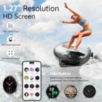 Smart Watches for Women Men 1.27" HD Fitness Tracker with Heart Rate/Sleep/Step/SpO2 Monitor, IP68 Waterproof Watch for Android iOS (Off White) - Image 3