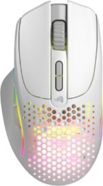 GLORIOUS Gaming Model I 2 Wireless Gaming Mouse - Hybrid 2.4Ghz & Bluetooth, 75g Superlight, 9 Buttons (2 Swappable), RGB, PTFE Feet, MMO/MOBA/FPS, Long Battery Life, Side Thumb Rest - White - Image 3