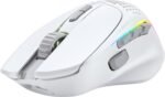 GLORIOUS Gaming Model I 2 Wireless Gaming Mouse - Hybrid 2.4Ghz & Bluetooth, 75g Superlight, 9 Buttons (2 Swappable), RGB, PTFE Feet, MMO/MOBA/FPS, Long Battery Life, Side Thumb Rest - White - Image 4