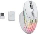 GLORIOUS Gaming Model I 2 Wireless Gaming Mouse - Hybrid 2.4Ghz & Bluetooth, 75g Superlight, 9 Buttons (2 Swappable), RGB, PTFE Feet, MMO/MOBA/FPS, Long Battery Life, Side Thumb Rest - White - Image 6