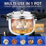 10.5qt Stainless Steel Pressure Cooker, All Stovetops Induction Compatible, Cooking Pressure Cooker 10.5+qt，pressure pot ，pressure cooker largt olla de presion - Image 3