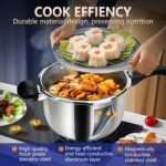 10.5qt Stainless Steel Pressure Cooker, All Stovetops Induction Compatible, Cooking Pressure Cooker 10.5+qt，pressure pot ，pressure cooker largt olla de presion - Image 4