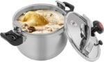 Pressure Cooker Stainless Steel,Pressure Cooker with Lid,Single Valves,Gas & Induction Compatible,Pressure Cooker Clamp On Type for Kitchen (60Kpa 23.25 Qt) - Image 4