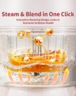 AMZCHEF Baby Food Maker with Auto Steam & Blend, 9-in-1 Baby Puree Maker with Food-grade glass, BPA-Free & Easy Cleaning, Touch Screen, Dishwasher Safe - Image 3