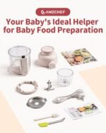 AMZCHEF Baby Food Maker with Auto Steam & Blend, 9-in-1 Baby Puree Maker with Food-grade glass, BPA-Free & Easy Cleaning, Touch Screen, Dishwasher Safe - Image 6