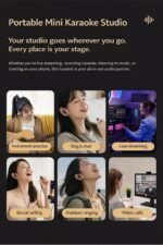 Karaoke Singing Earbuds with Built-in Mic & Real-Time Monitoring, 3 Reverb Modes, Magic & Doll Voice Changer Modes, Wired Headset for TikTok, Smule & Karaoke Apps - Image 4