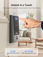 TCL D2 Plus Smart Lock, Fingerprint Door Lock with Keyless Entry Security Electronic Deadbolt for Front Door, Built-in Doorbell, Compatible with Alexa, Auto Lock, Easy Install - Image 3
