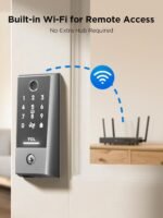 TCL D2 Plus Smart Lock, Fingerprint Door Lock with Keyless Entry Security Electronic Deadbolt for Front Door, Built-in Doorbell, Compatible with Alexa, Auto Lock, Easy Install - Image 4