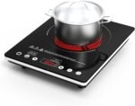 1800W Electric Cooktop, 110V Single Burner Stove with Overheat Protection and Adjustable Power Levels - Portable Ceramic Stove for Kitchen, Travel, RV - Image 2