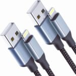 2 FT iPhone Charging Cable, 2 Pack [MFi Certified] USB to Lightning Cable 2ft for Car Fast Charging Braided Short iPhone Cord Compatible with Apple iPhone 14/13/12/11Pro/X/XR/8/7/6s/Plus/SE/iPad - Image 2