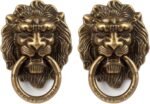 [2 Pack] Lion Head Cell Phone Ring Holder Stand, Finger Ring Kickstand with Polished Metal Phone Grip, Smartphone Accessories（Bronze） - Image 2