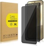 2 Pack Privacy Screen Protector for Samsung Galaxy S24+/ Galaxy S24 Plus 6.7" [Anti-Spy Tempered Glass][Fingerprint Unlock Support], Anti-Scratch, Bubble-Free, Easy Install 9H Protective Glass - Image 2