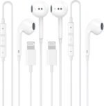 2 Pack Wired Headphones for iPhone Earbuds Built-in Microphone & Volume Control Nosie Reduction Headsets Compatible with iPhone 14/13/12/11/XR/XS/X/8/7/SE/Pro/Pro Max/Support All iOS System - Image 2