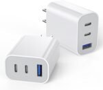 [2-Pack]iPhone 17 16e 15 Charger Block,35W 3-Port Fast USB C Charger Block Dual Port PD Power Adapter + QC Wall Plug Multiport USBC Wall Charge Block for iPhone 17/17 Air/17 16 15 Pro/Pro Max/14/13/12 - Image 2