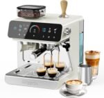 20 Bar Espresso Machine with Grinder, Espresso Maker with 19 Grinding Settings, Coffee Machine with Pressure Gauge, 94.7Oz Removable Water Tank for Latte & Cappuccino - Image 2
