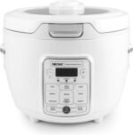 20-Cup Electric Rice Cooker, White Digital Cooker (Renewed) - Image 2