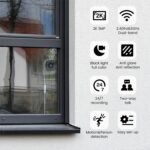 2K No Drill Window Camera-2 Pack 2.4Ghz & 5Ghz WiFi Cameras for Home Security for Indoor & Outdoor Monitoring, Anti-Glare Color Night Vision, Human Detection, 24/7 Recording, Ideal for Apartment, K1 - Image 2