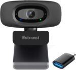 2K Quad HD Webcam with Privacy Cover & Noise-Canceling Microphone, Video Web Streaming Camera for PC Computer Desktop Laptop Mac Zoom Teams &More, 1pc USB C Adapter - Image 2