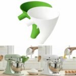 2Pcs Anti-Splash Flour Funnel for Stand Mixer – No-Mess, Premium Baking Gadgets Accessories Keeps Counters Clean for 4.5-5Qt Tilt-Head (KSM150) Best Premium Kitchen Aid Mixer Attachments - Image 2