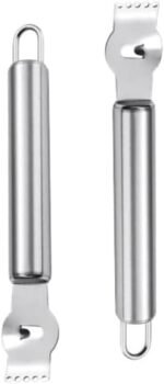 2Pcs Stainless Steel Lemon Zester Grater with Hole Citrus Orange Peeling Tool Fruit Peelers Mandolines and Slicers Graters, Peelers and Slicers - Image 2