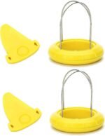 2Pcs Yellow Kiwi Peeler,Easy-Grasp Kiwi Tool,2-In-1 Stainless Steel Kiwi Fruit Peeler Cutter for Kiwi,Dragon Fruit, Etc,Graters, Peelers and Slicers - Image 2