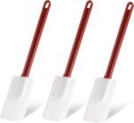 3 PCS Commercial Grade Heat Resistant Silicone Spatulas, 9.5-Inch Rubber Spatulas for Baking, Nonstick & BPA-Free - Image 2