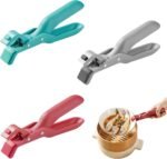 3 Pcs Hot Plate Grippers, 2026 New Multi-Function Anti-Scald Bowl Clip, Non-Slip Hot Plate Gripper Tongs for Microwave, Oven, Air Fryer, Steamer, Pots & Bowls (3 Pcs Mix Color) - Image 2