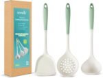 3-Piece Food-Grade Silicone Cooking Utensils Set: Spatula, Skimmer & Soup Ladle - Heat-Resistant Non-Scratch Tools for Non-Stick Pans, Easy to Clean - Image 2