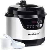 3 Quart Pressure Cooker 8 IN 1 Multi Use Programmable Instant Cooker Electric Pressure Pot with Slow Cook, Rice, Steamer, Sauté, Brown, Warmer - Image 2