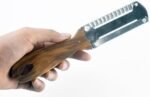 3-in-1 Kitchen Peeler, Scrabber & Grater: a cutting tool with a serrated blade and a Wooden Handle for Vegetable scraping potatoes Carrots and Coconut - Image 2