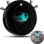 3-in-1 Robot Vacuum and Mop for Pet Hair | Powerful 4500Pa Suction, Tangle-Free, 120 Min Runtime, Ultra-Thin & Quiet, Smart Mapping, Ideal for Hard Floors & Large Homes (Black) - Image 2