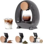 3 in 1 Single Serve Coffee Maker for K Cup, Ground Coffee and Tea Leaves, 1400W 20s Fast Heating Mini K Cup Coffee Brewer, One Button Operation, for Small Spaces-Glass not included - Image 2