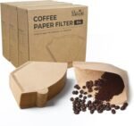 300 Count Cone Coffee Filters #4, Natural Brown Paper Coffee Filters 4 Cone Paper for Pour Over and Drip Coffee Maker (100 Count, Pack of 3) - Image 2