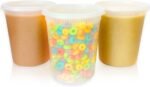 32oz Plastic Deli Food Storage Soup Containers with Airtight Lids, Extra-Thick, Slime, Soup, Leakproof,Stackable,Microwave/Freezer/Dishwasher Safe, BPA Free (24Pack) - Image 2