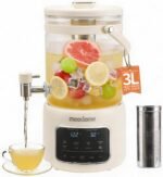 3L Electric Kettle & Beverage Dispenser with Infuser, Spigot - All-in-One Health Pot for Iced Tea/Coffee, Temperature Control, Glass Pitcher - Home & Office Use - Image 2
