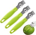 3Pcs Lemon Zester Tool Citrus Peeler Zester Grater with Plastic Handle Stainless Steel Fruit Grater Peeling Knife Multipurpose Kitchen Gadgets Bar Accessories - Image 2