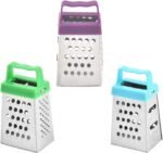 3Pcs Mini Box Grater Set - Stainless Steel Cheese Graters for Kitchen Slicing Cheese, Ginger, and Vegetables - Small Size, Multipurpose Graters with 4 Sides - Ideal for Home Cooking - Image 2