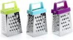 3Pcs Mini Cheese Grater, Professional Box Grater, Stainless Steel with 4 Sides, Small Box Graters for Kitchen Slicer Cheese/Ginger/Vegetable - Image 2
