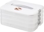 4-Layer Food Storage Containers with Lids Dumpling Storage Box,Good Sealing,Stackable Food Containers - Image 2