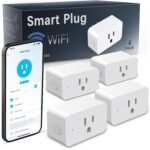4 Pack Smart Plugs, WiFi Outlets Work with Alexa&Google Assistant,15A/1800W Max, Smart Sockets with Remote Control, Timer Plug with Group Control, No Hub Required, ETL & FCC Certified, 2.4ghz only - Image 2