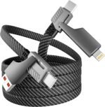 4 in 1 Charging Cable Fast Charging 65W, USB C Cable 4-in-1 USB Multi Charging Cable with E-Mark Chip, Multiple iPhone Charger Cord for iPhone 16/15/14/13 Series/Pad/Android/Tablets and More(4FT) - Image 2