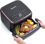 4.5QT Air Fryer Oven with Dual Heating System & View Window, 11-in-1 Nonstick Air Fryers Toaster Oven Combo Broil, Roast, Dehydrate, Bake, Reheat, with Digital Touch Display, Fits 4 People - Image 2