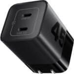 45W USB C Charger, 2 Port PPS Compact Foldable GaN Charger for iPhone 17/16, iPad, Galaxy S25 S24, Pixel 10/9, Compatible with MagSafe (Black) - Image 2