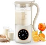 48 oz Nut Milk Maker Machine with 16 Blades, 8 in 1 Automatic Homemade Almond, Oat, Soy, Plant-Based Milk and Dairy Free Beverages, Almond Maker, Self-cleaning, Keep Warm/24-Hour Delay - Image 2