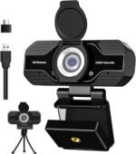 4K 2K 1080P HD Webcam with Microphone, Noise Cancellation, Privacy Cover, Wide-Angle Lens, Auto Light Correction, Plug & Play USB Webcam for Laptop, Desktop, PC, Zoom, Skype, Stream - Image 2