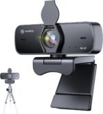 4K Webcam for PC with Sony 1/2.55'' Sensor, Dual Noise-Reduction Mics, Autofocus, 30FPS UHD, Wide-Angle USB Computer Camera with Tripod for Zoom, Teams & Skype Streaming Meetings - Image 2